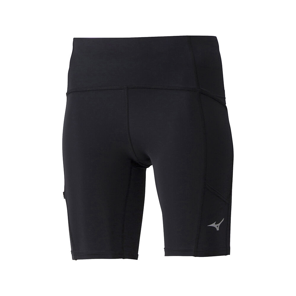 Leggings Mizuno Running Core Mid - Mulher - Pretas - CHNSK8235